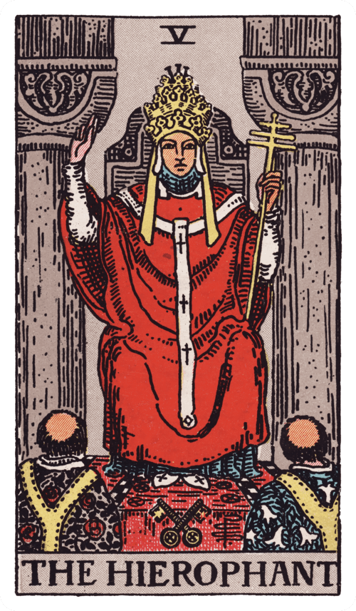 The Hierophant tarot card