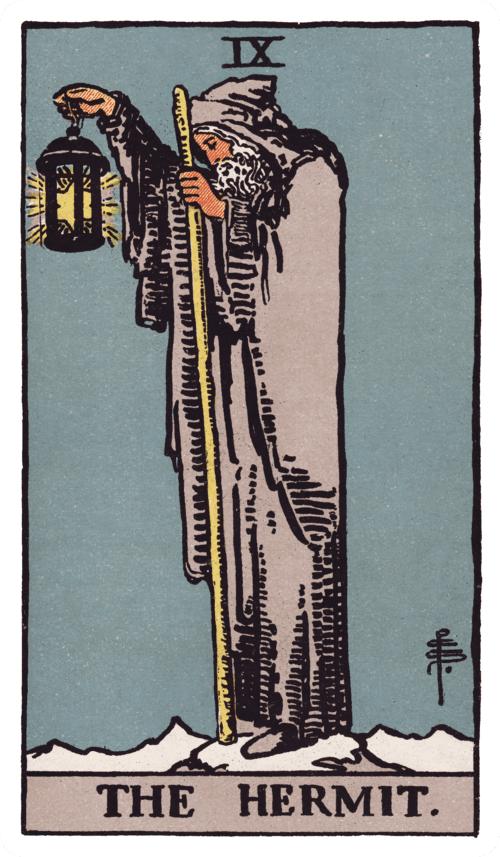 The Hermit tarot card
