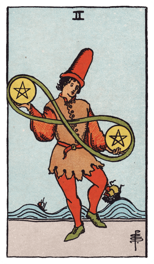 Two of Pentacles tarot card