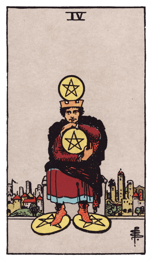 Four of Pentacles tarot card