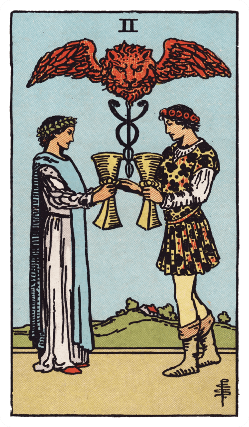 Two of Cups tarot card