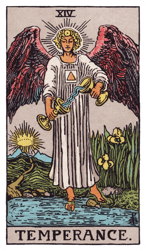 Temperance tarot card