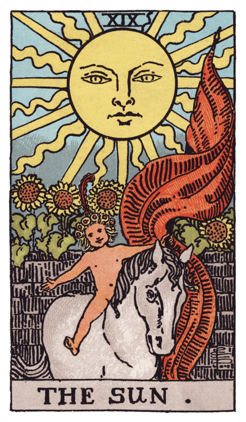 The Sun tarot card