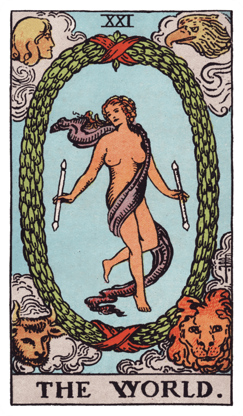 The World tarot card